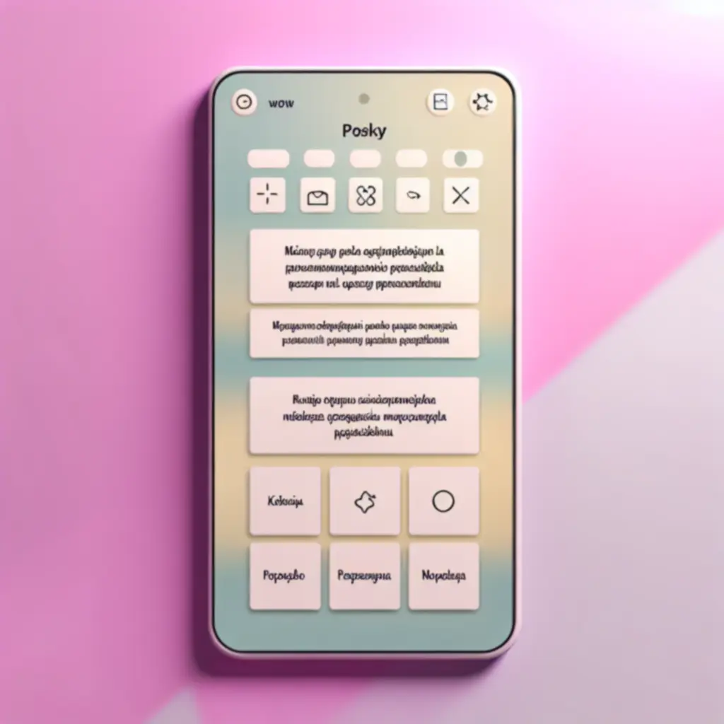 Pastelowy, intuicyjny interfejs aplikacji Mindset Go na ekranie telefonu