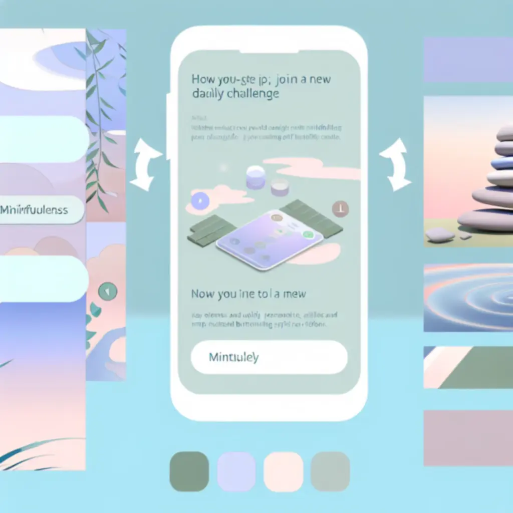 Instrukcja dołączania do wyzwań w Mindset Go prezentowana na ekranie telefonu.