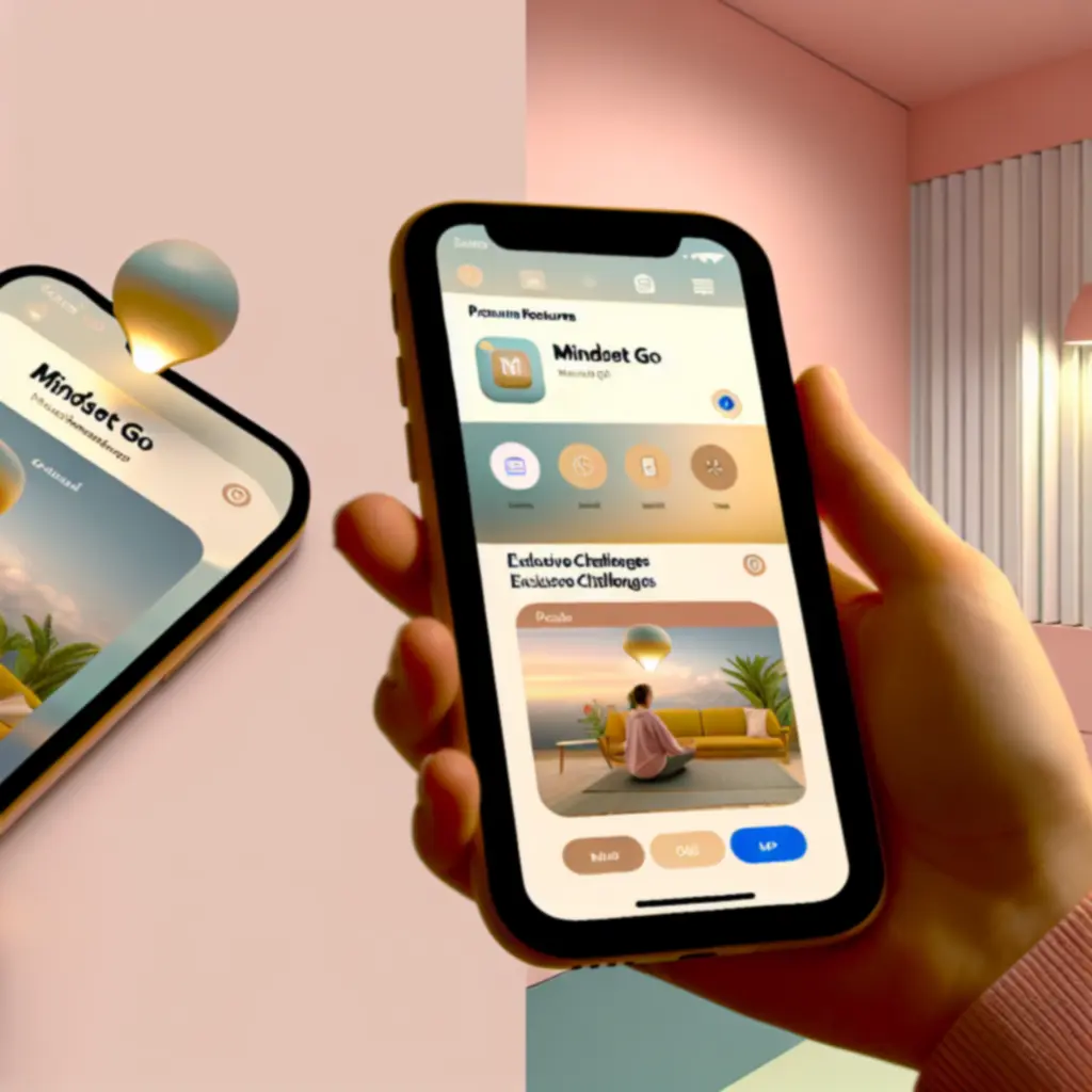 Ekran Mindset Go prezentujący dodatkowe funkcje i wyzwania dostępne w pakiecie premium.