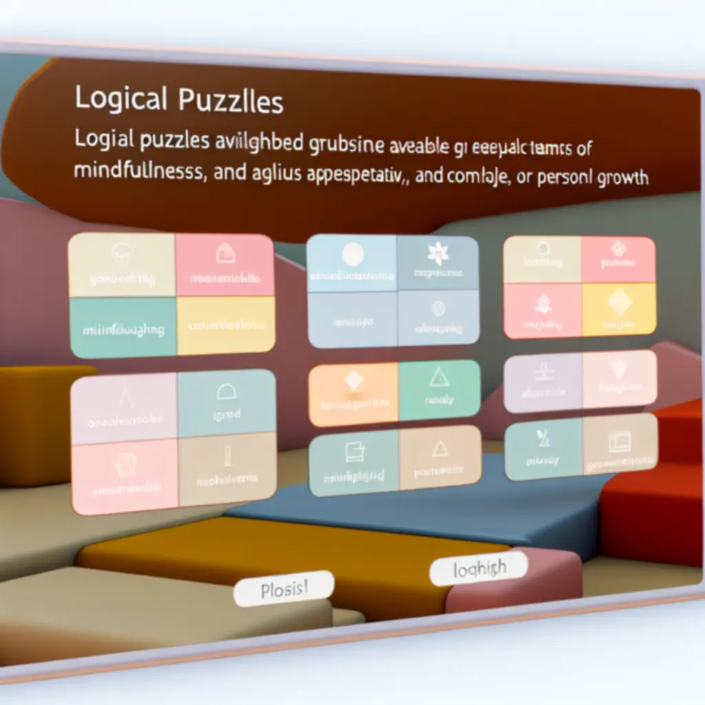 Przegląd różnych typów łamigłówek dostępnych w Mindset Go.